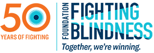 Foundation Fighting Blindness 50 Years of Fighting Beacon of Light Logo